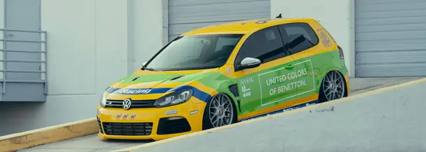 Commercial promotional fleet wraps for business