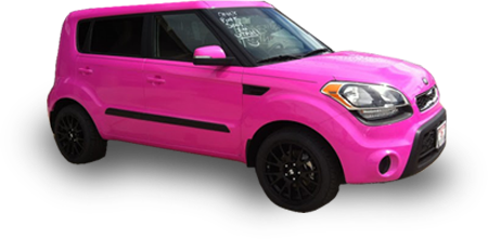 color change vinyl wraps for cars - pink