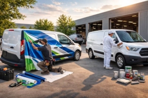 Commercial Vehicles Vinyl Wrapping vs. Painting