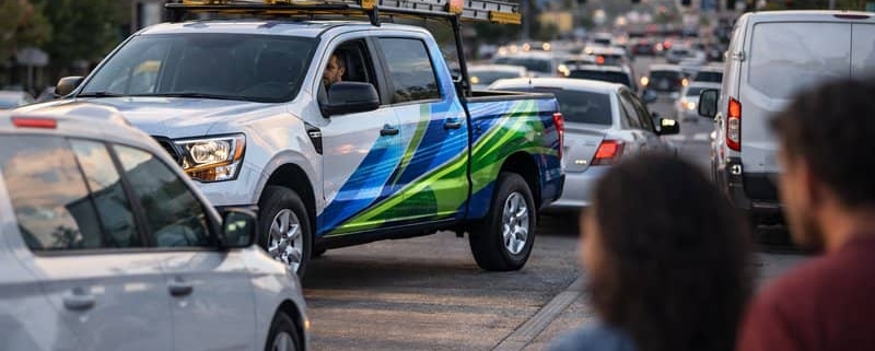 Why Advertising Truck Wraps Still Work in a Digital World