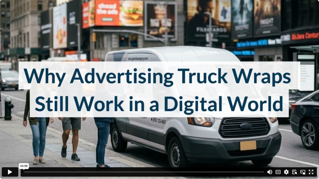 Why Advertising Truck Wraps Still Work in a Digital World