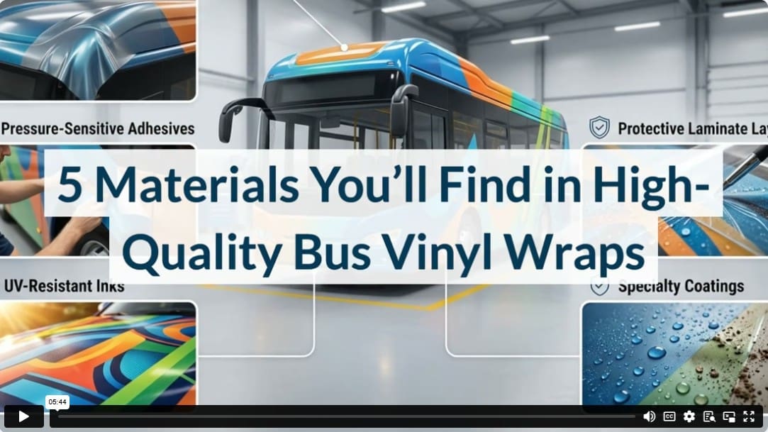 5 Materials You’ll Find in High-Quality Bus Vinyl Wraps