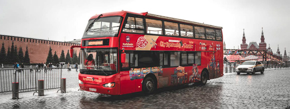 Commercial bus wraps Reno, Nevada